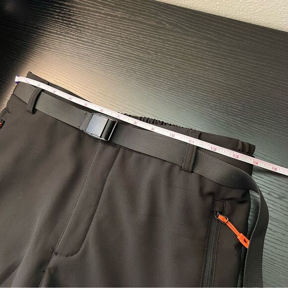 ✨ Healthyoga Women’s Black Soft Shell Pants Snow Small - Picture 9 of 11